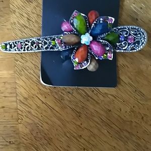 T 6" STONE BLING HAIRCLIP